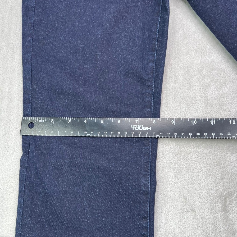 NYDJ Marilyn Straight Jeans Womens 4 Dark Blue Rinse Stretch Lift Tuck Denim New - Picture 9 of 15